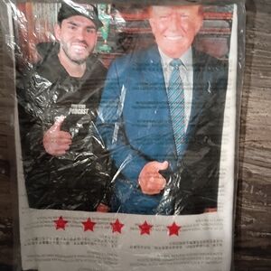 Full Send Sz XL Trump 2024 Photo White T-Shirt NWT